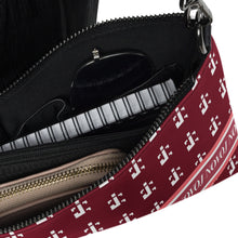 Load image into Gallery viewer, CROSSBODY HAND BAG WITH STRAP PINK/WHITE/PINK ROSE