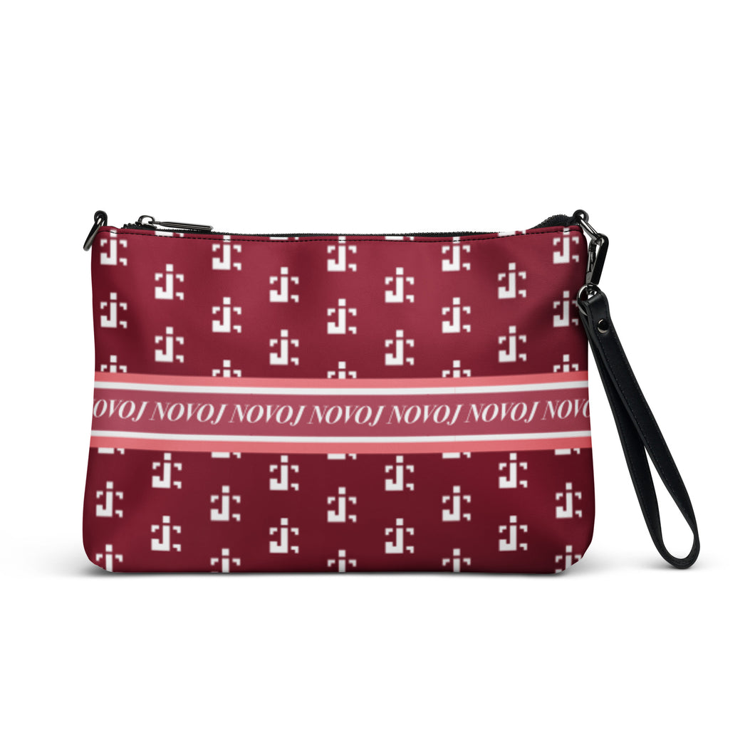 CROSSBODY HAND BAG WITH STRAP PINK/WHITE/PINK ROSE