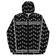 Load image into Gallery viewer, WINDBREAKER TRACK SUIT TOP JACKET UNISEX BLACK WAVE JOURNEY STRONG
