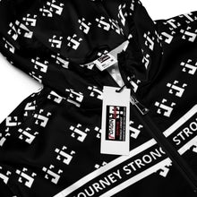 Load image into Gallery viewer, WINDBREAKER TRACK SUIT TOP JACKET UNISEX BLACK WAVE JOURNEY STRONG
