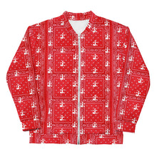 Load image into Gallery viewer, TRACK SUIT TOP UNISEX JACKET RED BANDANNA JOURNEY STRONG NOVOJ
