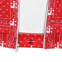 Load image into Gallery viewer, TRACK SUIT TOP UNISEX JACKET RED BANDANNA JOURNEY STRONG NOVOJ

