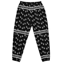 Load image into Gallery viewer, WINDBREAKER TRACK SUIT LOWER UNISEX BLACK/WHITE JOURNEY STRONG

