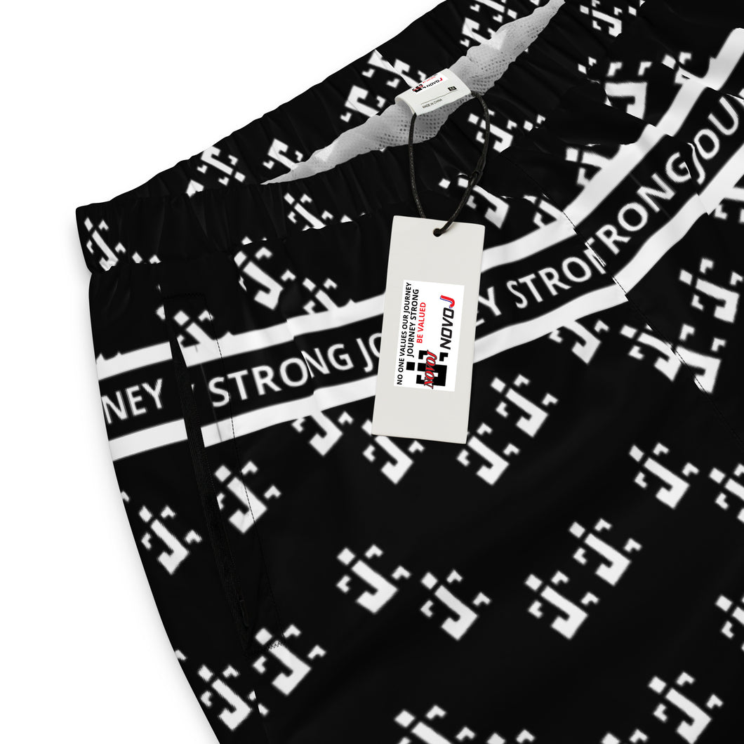 WINDBREAKER TRACK SUIT LOWER UNISEX BLACK/WHITE JOURNEY STRONG