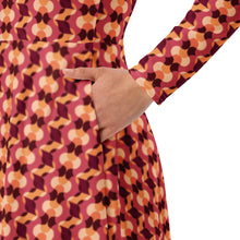 Load image into Gallery viewer, long sleeve midi dress
