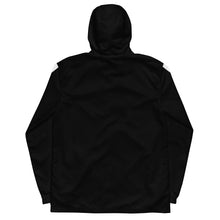 Load image into Gallery viewer, WINDBREAKER TRACK SUIT TOP UNISEX BLACK WITH WHITE STRIPE NOVOJ
