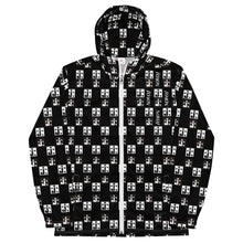 Load image into Gallery viewer, WINDBREAKER TRACK SUIT TOP UNISEX  BLACK WITH JOURNEY STRONG OVER AND UNDER CHESS
