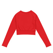 Load image into Gallery viewer, WOMEN LONG SLEEVE CROP TOP RED UNBELIEVABLE GOOD LOOKING AND YOUNG
