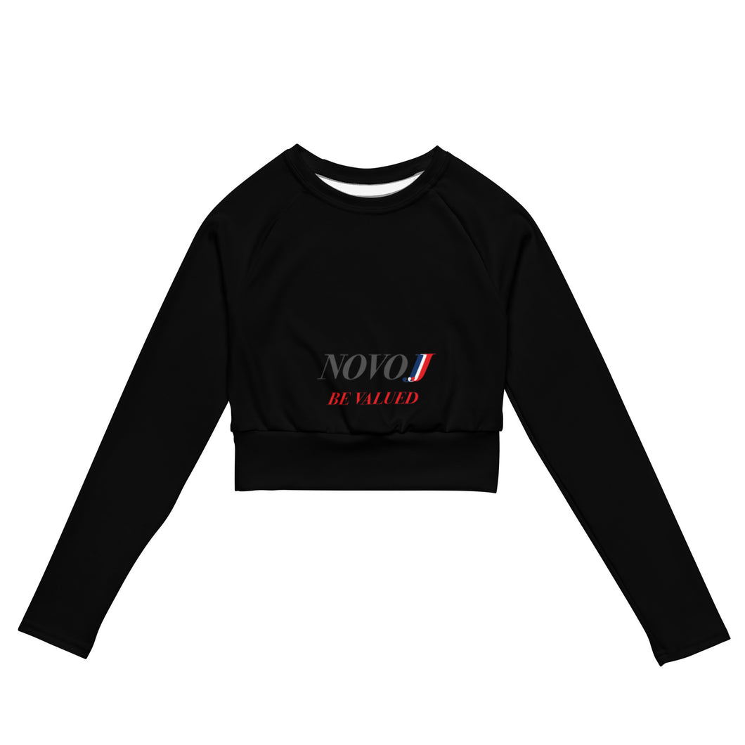 long-sleeve crop top