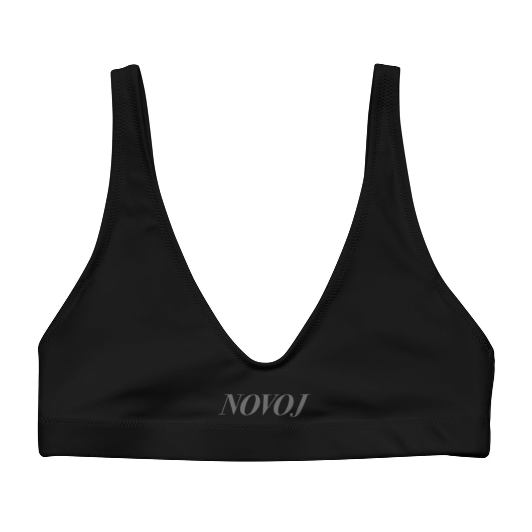 padded bikini top PLAN BLACK SMOKE GREY