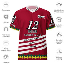 Load image into Gallery viewer, SOCCER sports jersey UNISEX BOLIVIA

