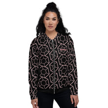 Load image into Gallery viewer, TRACK SUIT TOP JACKET UNISEX BLACK AND PINK

