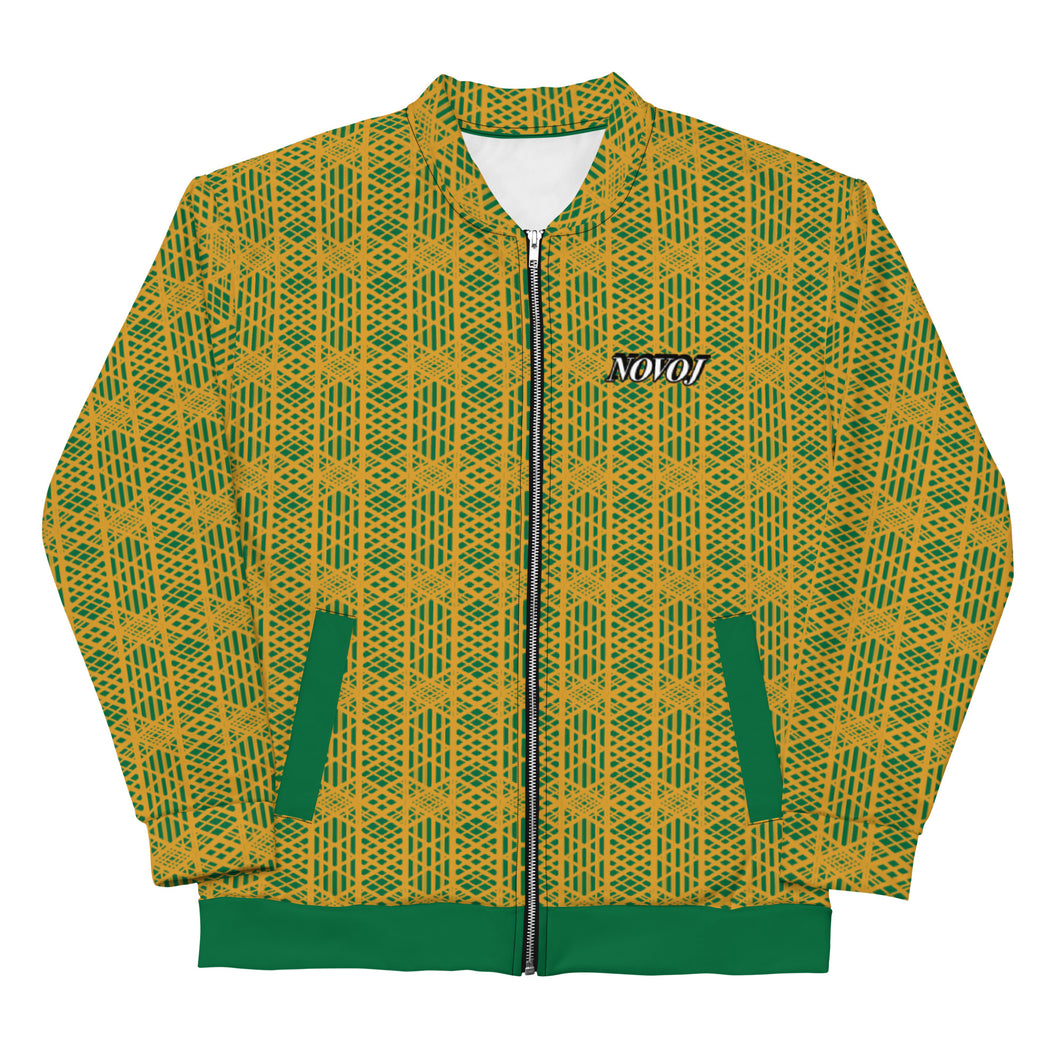 TRACK SUIT TOP UNISEX GREEN AND YELLOW