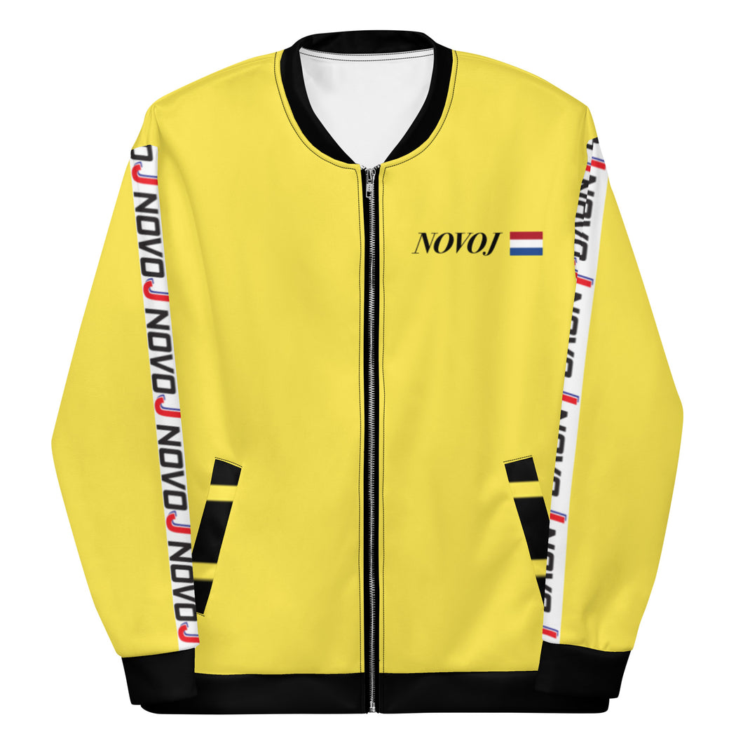 TRACK SUIT TOP UNISEX JACKET YELLOW WITH BLACK BEE