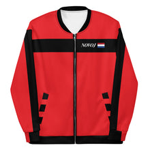 Load image into Gallery viewer, TRACK SUIT TOP UNISEX JACKET RED WITH BLACK
