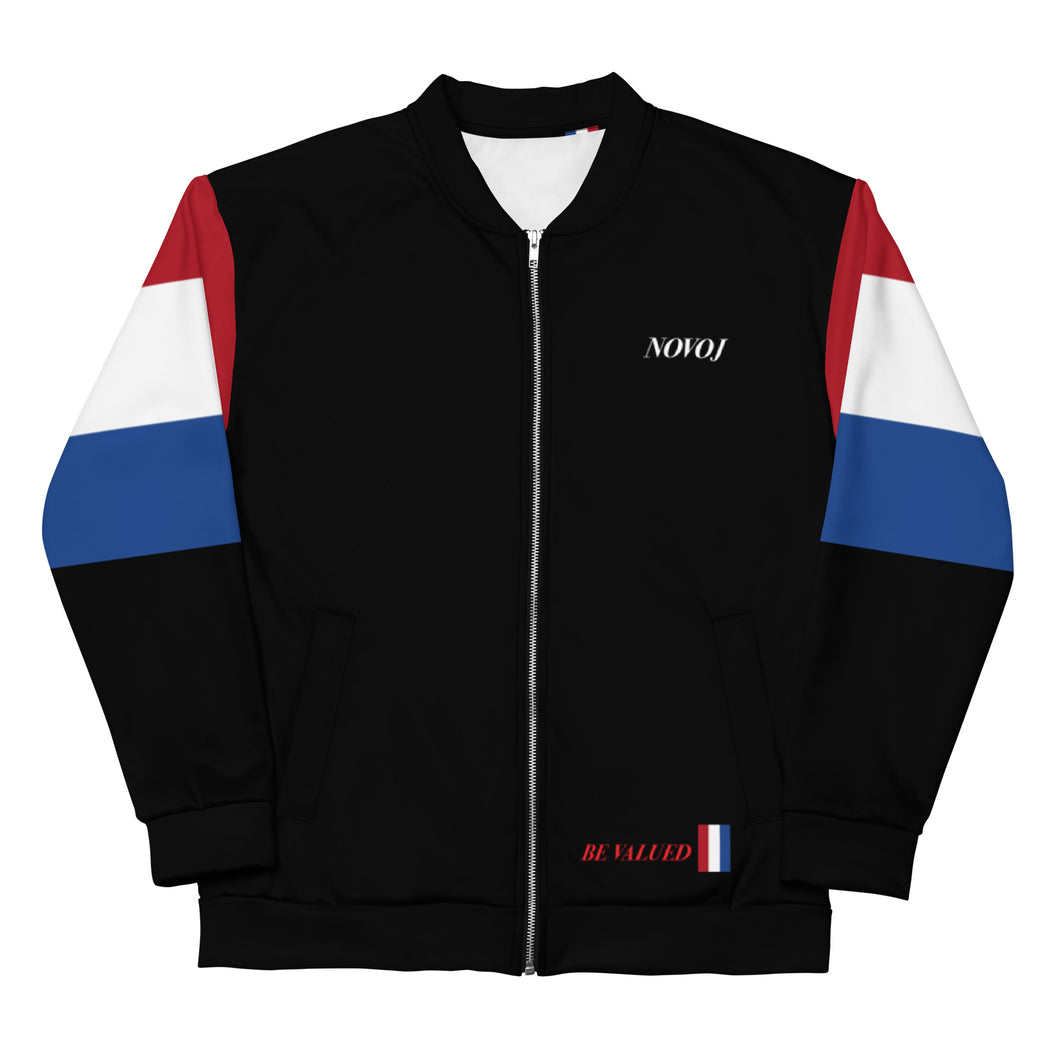 TRACK SUIT TOP UNISEX JACKET RED WHITE AND BLUE