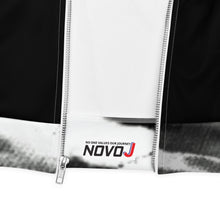 Load image into Gallery viewer, TRACK SUIT TOP UNISEX JACKET BLACK WITH WHITE
